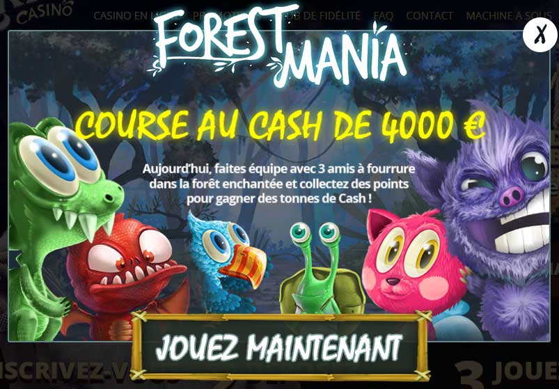Promotion Forest Mania de Paris Casino