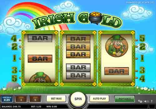 Machine à sous Irish Gold