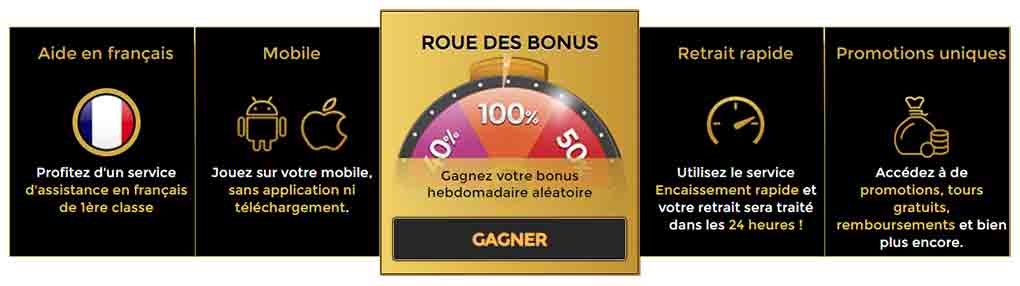 Bonus d'Unique Casino
