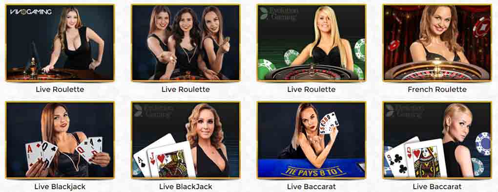 Jeux Live d'Unique Casino