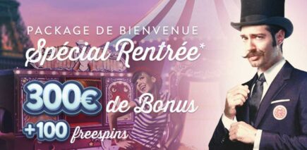 Promotion Rentrée de Monsieur Vegas