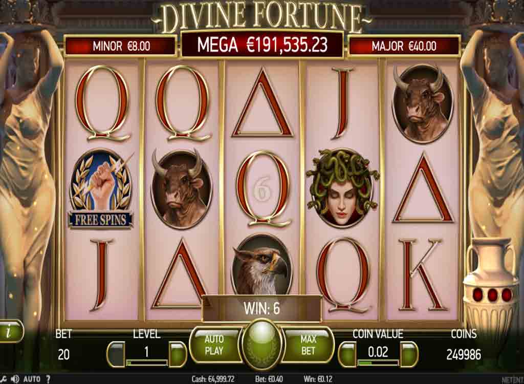 Jouer à Divine Fortune