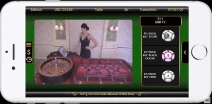 Vivo Gaming Live Roulette sur mobile