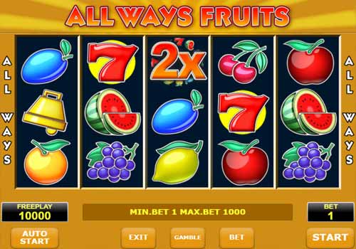 Machine à sous All Ways Fruits