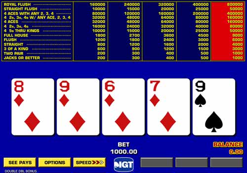 Aperçu Game King Double Double Bonus Poker