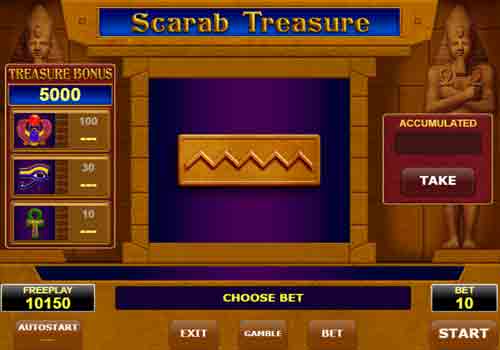 Machine à sous Scarab Treasure
