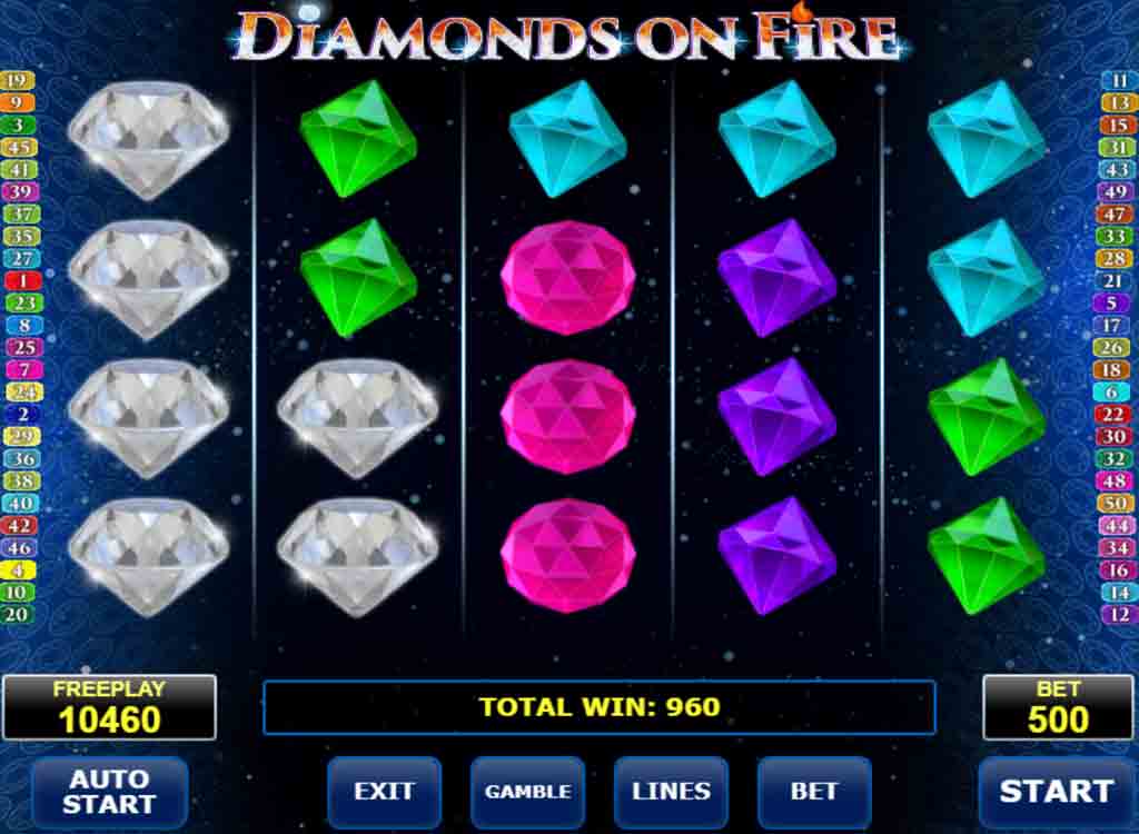 Jouer à Diamonds on Fire
