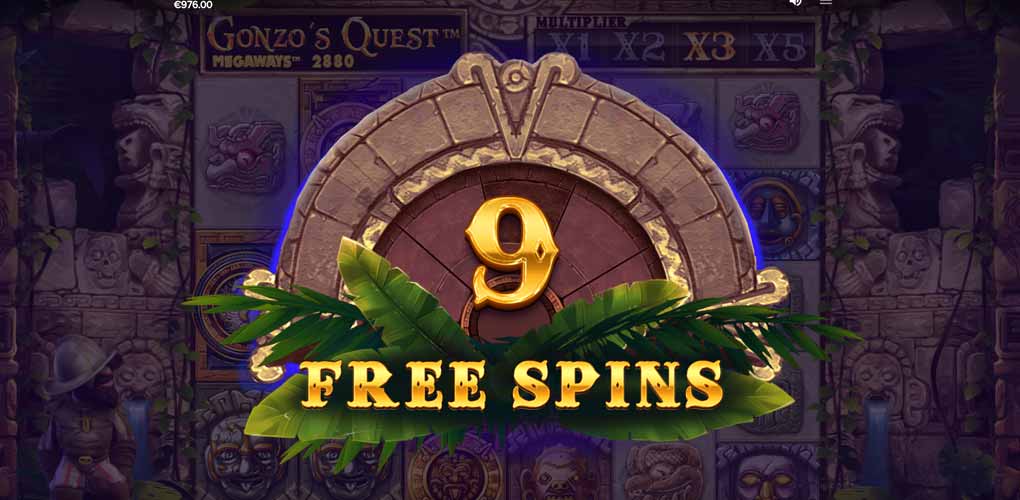 Free Spins de Gonzo's Quest Megaways
