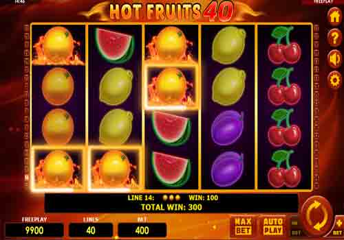 Machine à sous Hot Fruits 40
