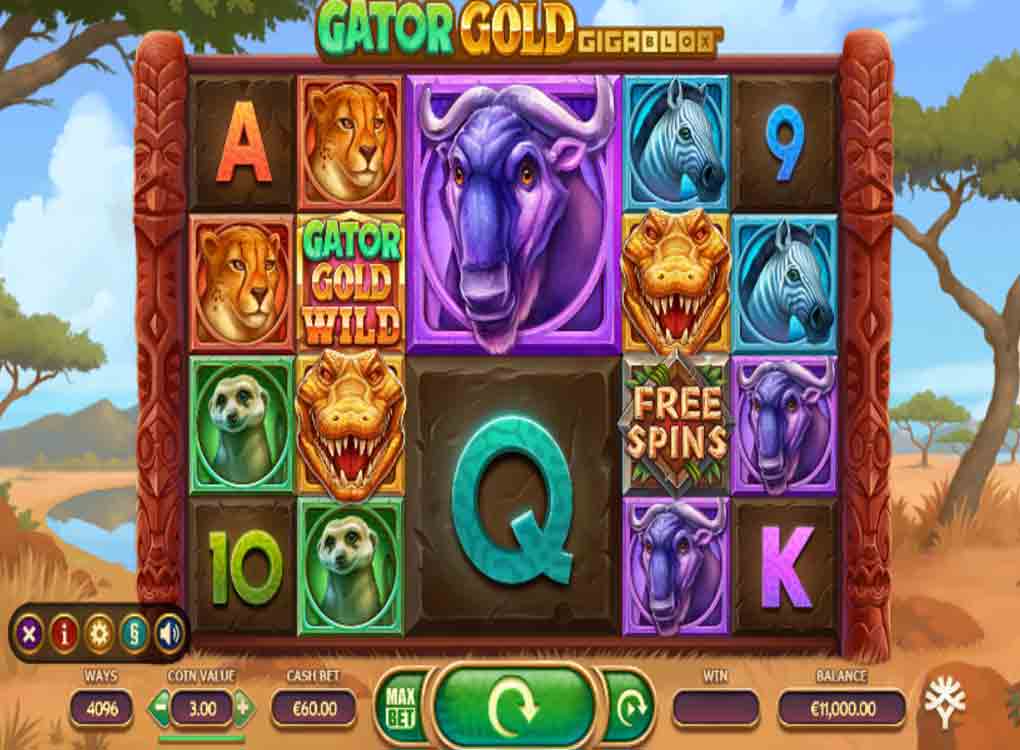 Jouer à Gator Gold Gigablox
