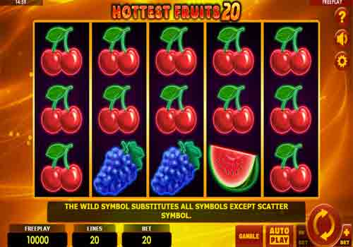 Machine à sous Hottest Fruits 20