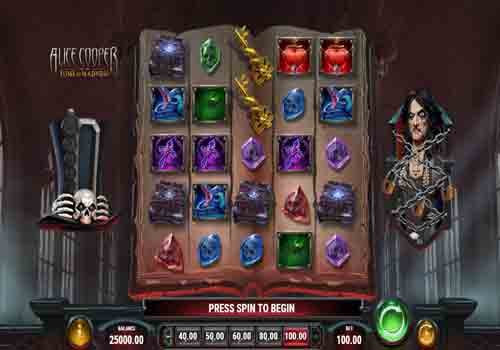Machine à sous Alice Cooper and the Tome of Madness