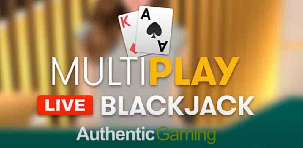 MultiPlay Blackjack d'Authentic Gaming
