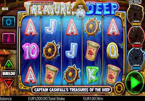 Machine à sous Captain Cashfall’s Treasures of the Deep