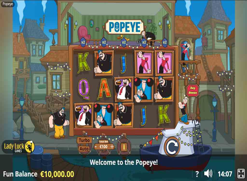 Jouer à Popeye