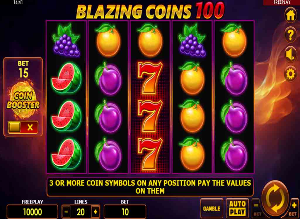 Jouer à Blazing Coins 100