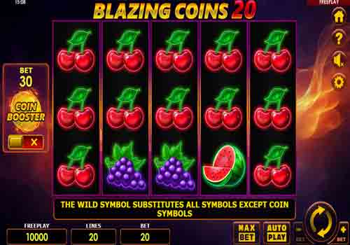 Machine à sous Blazing Coins 20