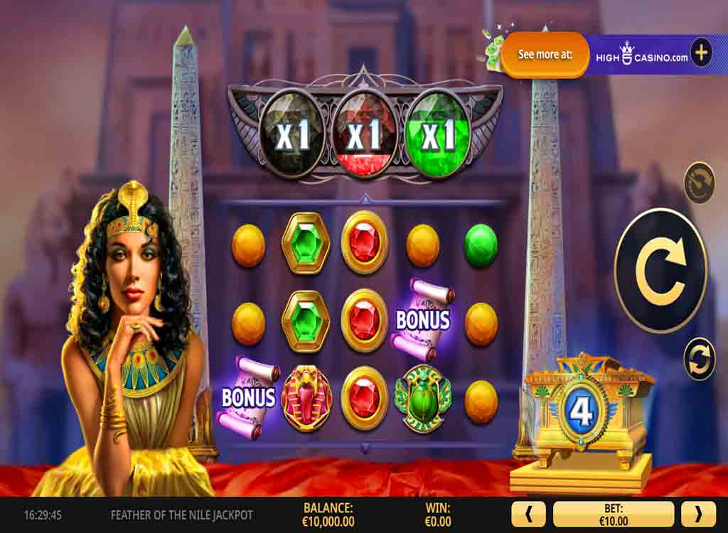 Jouer à Feather of the Nile Jackpot