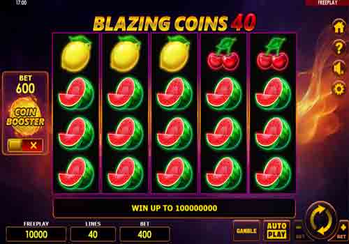 Machine à sous Blazing Coins 40