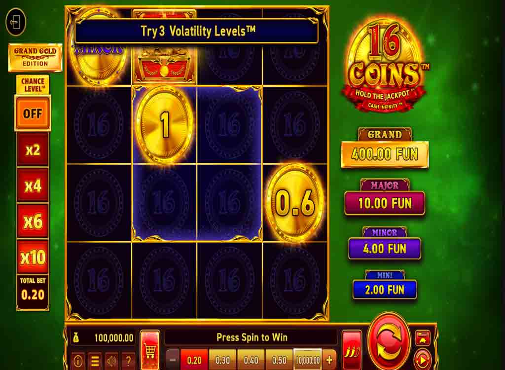 Jouer à 16 Coins Grand Gold Edition