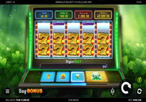 Machine à sous Emerald Bounty 7s Hold and Win