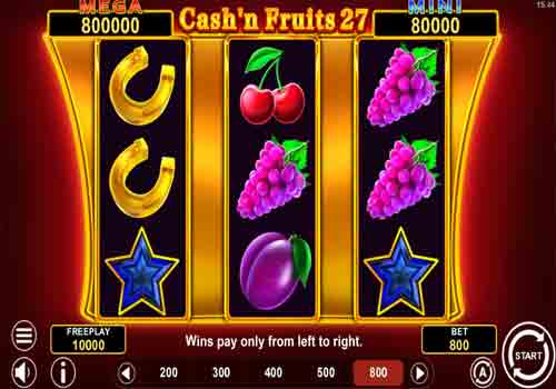 Machine à sous Cash’n Fruits 27 Hold & Win